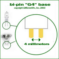 Bi-Pin "G4" Base diagram